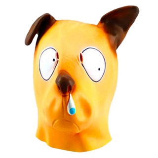 스투피드 코스튬 코흘리개 강아지 가면 36 x 30 x 26 cm, 브라운, 1개
