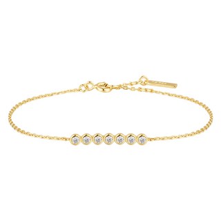 ANIAHAIE 女款邊框鑲嵌925純銀手鍊 B058-02G