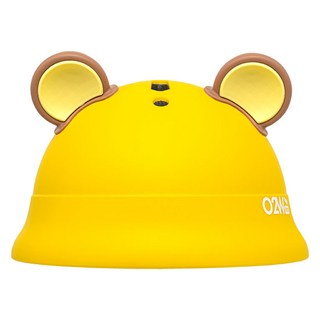 오투휠스 아동용 뿡뿡 헬멧, 옐로우, 1개