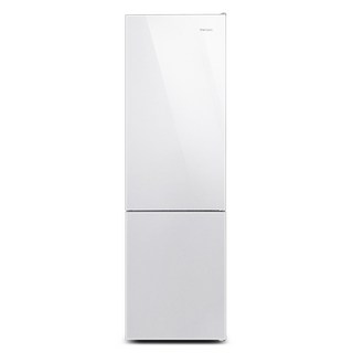 더함 262L 소형 일반 글라스도어 2도어 냉장고 외관 디자인