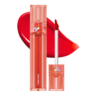 TONYMOLY 完美耀眼唇釉 02 Tomato Shocking, 1支, 4g