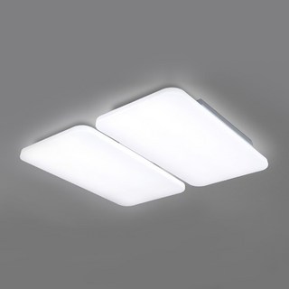 멜리빙 LED 삼성칩 에어 거실4등 조명 120W, 화이트 + 주광색