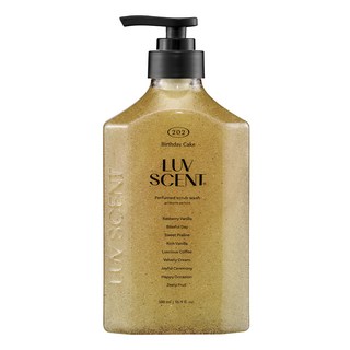 Luv Scent 磨砂沐浴露 202 Birthday Cake, 500ml, 1瓶