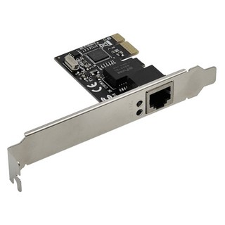 LAN Star PCI express Gigabit網路卡 Realtek RTL8111C 晶片組 LS-PCIE-EX1C, 基本, 1個