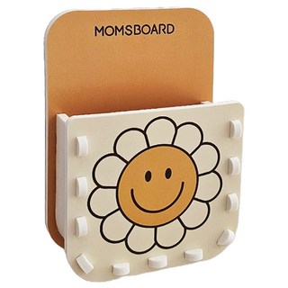 momsboard 微笑磁吸筆筒 11.5 x 5.5 x 16 cm, 1個, 微笑雛菊
