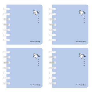 아이비스 합지 좌철 수첩, 새, 4개