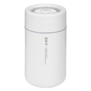 스카이 C타입 RGB 앰비언트 라이트 차량용 책상용 초음파 미니 가습기, SKY-CA-MH10, 화이트