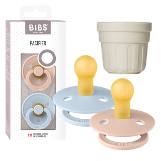 BIBS彩色橡膠邊（2種)+專用帽組, 1組, 腮紅、淡藍色, 步驟1