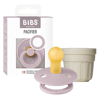 BIBS 彩色橡膠奶嘴 + 專用蓋套組, 05 暗丁香紫(奶嘴), 1套, 1階段