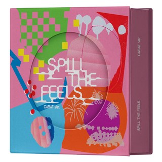 hybe SEVENTEEN 第12張迷你專輯 SPILL THE FEELS CARAT版 + 精裝版活頁夾 隨機出貨 + 寫真冊 隨機出貨 + 小卡 4張 隨機出貨, 1cd