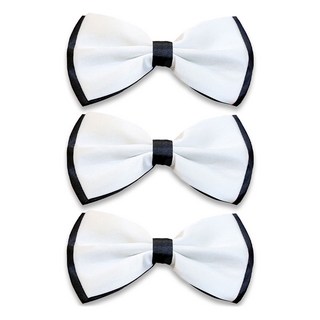 婚禮領結, 白色 + 黑色, 3個