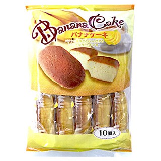 Shiawasedo 香蕉蛋糕 10p, 1個, 180g