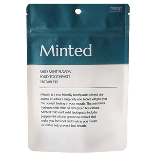 Minted 溫和薄荷固體牙膏 180入, 126g, 1個