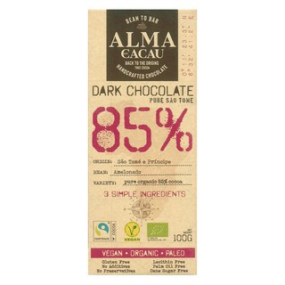 85%黑巧克力片, 100g, 1片