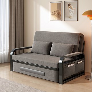 엘티제이 간이 소파베드 접이식 소파침대 라텍스 매트리스 L2 128cm 방문설치, 진그레이