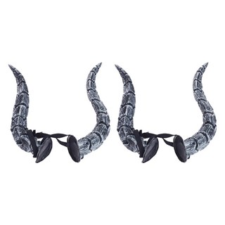 스투피드 마왕 뿔 머리띠, 혼합색상, 2개