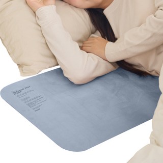 INKO 麂皮雙面發熱便攜式電熱墊 I-S701, 70 x 37 x 0.15 cm, 舒緩藍