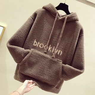 PEONIST 布魯克林大口袋刷毛連帽T恤