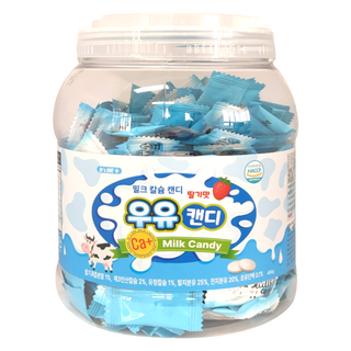 Dr's One 牛奶鈣牛奶糖 草莓口味 200入, 1個, 400g