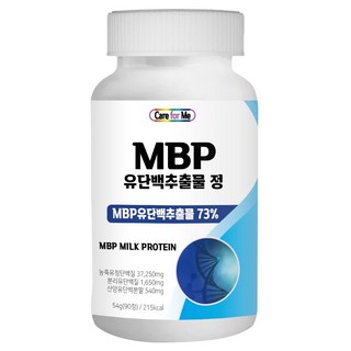 care for me MBP 牛奶鹼性蛋白萃取物錠 營養補充品 90錠, 1個, 54g