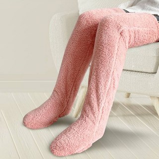 LemonT 超細纖維冬季鞋襪保暖及膝襪睡眠襪組 lkf24690
