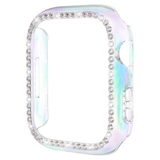 SPACE SHIELD Apple Watch 兼容閃耀水鑽防撞保護殼 42mm, 1個, 極光