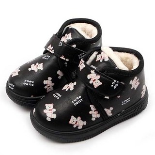 LULUSHU 兒童餅乾熊短筒毛靴 BW011