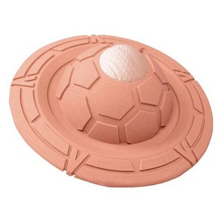 喜悠力 寵物運動訓練互動飛盤/磨牙啃咬玩具, 1個, 橙色