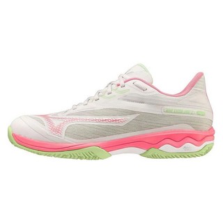 [MIZUNO]美津濃_女款_運動鞋_WAVE EXCEED LIGHT PADEL W _SHOE WAVE EXCEED LIGHT PADEL W_白+亮粉紅_61GB2323-60