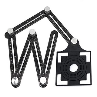 導線駭客 工程磁磚開孔定位器/定位尺 五孔六折, 1個