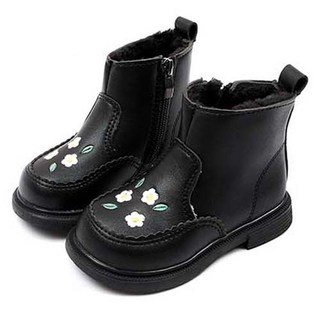 Lulushu 女童花朵雪靴毛靴 BW028