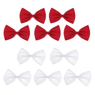 Party09 緞面領結 2款 5件組, 1套, 紅色 + 白色