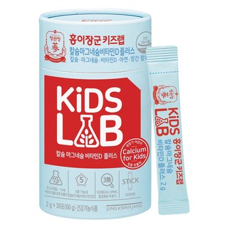 정관장 홍이장군 키즈랩 칼슘 마그네슘 비타민D 플러스, 60g, 1개