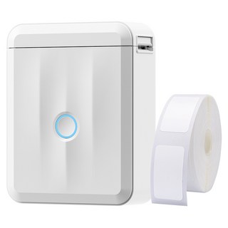 님봇 무선 라벨프린터 D110PRO + 라벨지, 화이트, 1개