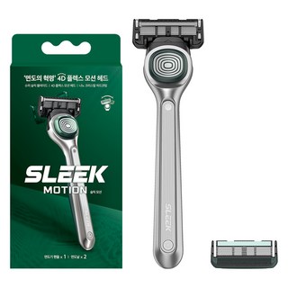 多樂可 Sleek Motion 刮鬍刀+2入刀片組, 1套