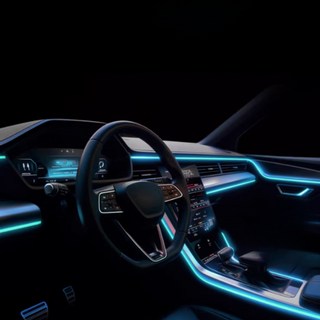 오토크루 LED DIY 엠비언트 스트립 EL와이어 USB형 2m, 아이스블루, 1개