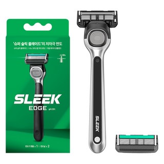 DORCO 多可樂客 Sleek Edge 刮鬍刀 + 刮鬍刀片套組, 1套