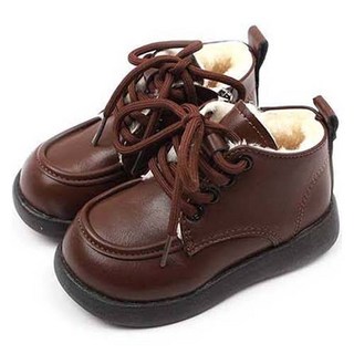 Lulushu 兒童基本款毛絨軍靴 BW054