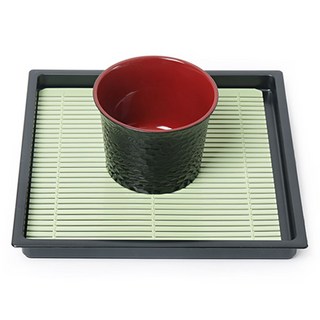 사각 모밀판 + 모밀공기 세트, 혼합색상, 1세트