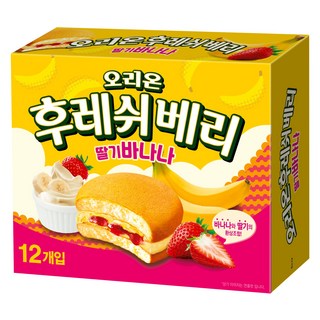 ORION 好麗友 草莓香蕉夾心派, 348g, 1盒