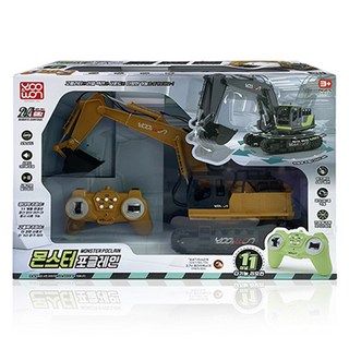 유원 몬스터 포클레인 RC 중장비 완구, 브라운, 1개