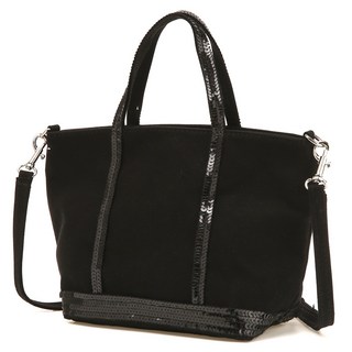 바네사브루노 여성용 스팽글장식 면 카바스백