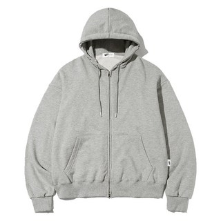 基本款雙向拉鍊連帽外套