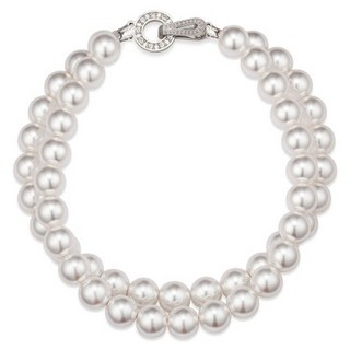 HAESOOL 海秀兒 女性用 92.5 純銀雙排珍珠手鍊 ALL-SW-TB-6MM + 提袋