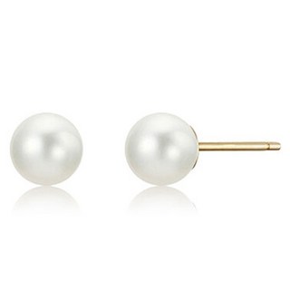 해수엘 여성용 925 실버 진주 귀걸이 PEARL-E-4MM