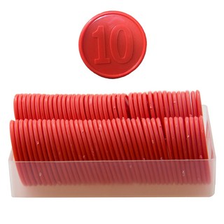 B2WIN 遊戲籌碼 撲克籌碼, 紅色, 80個