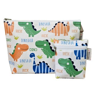 Dotomari 防水多功能收納包2件組, 恐龍