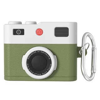 Mashatu AirPods 矽膠保護殼, AirPods Pro 2, 1個, 綠色