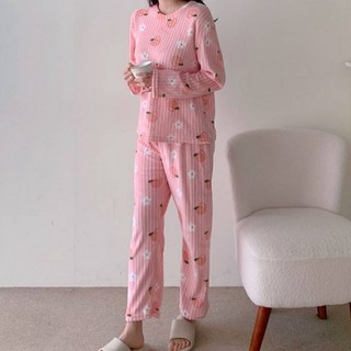 Moon Lit 女性舒適蜜桃睡眠睡衣上下套裝