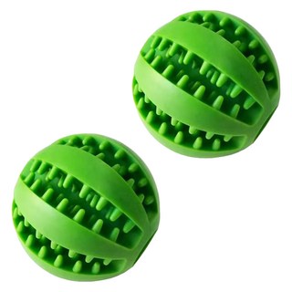 럭키페터 강아지 간식볼 분리불안 장난감 애착인형, 그린, 2개